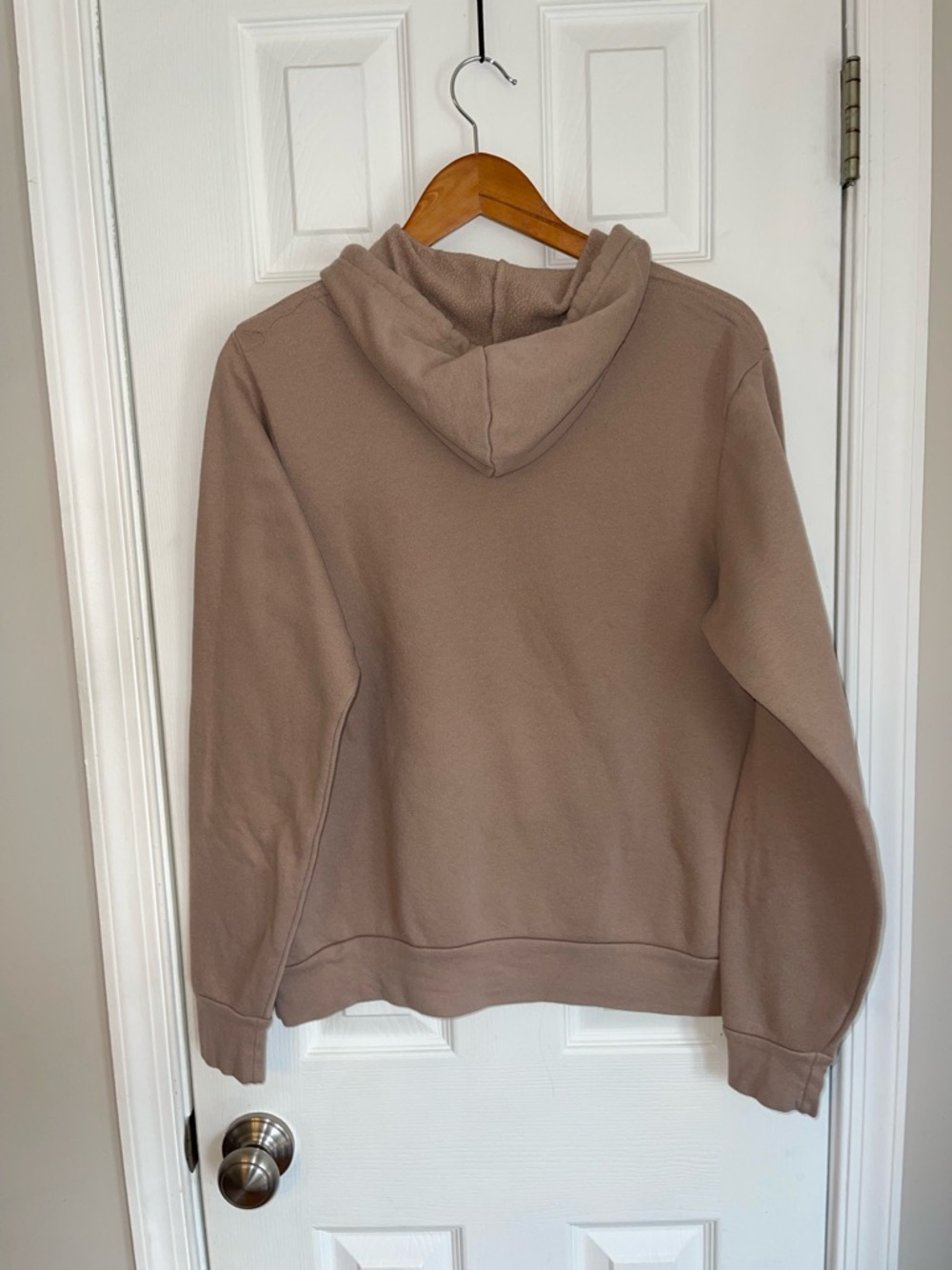 Bella Canvas Taupe Wawa Graphic Hoodie with Sunset Logo - Picture 5 of 5